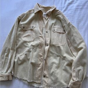 Thread & Supply Light Tan Shirt Jacket